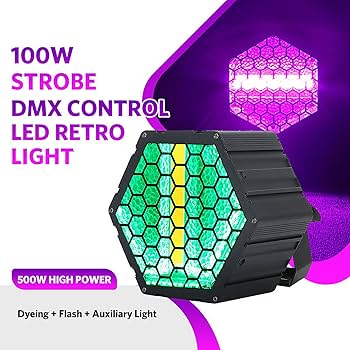 Amazon.com - ASHLGQB 100W Strobe LED Retro Stage DMX Control
